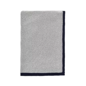Image of Bedeck of Belfast Oka Knitted Throw, Midnight