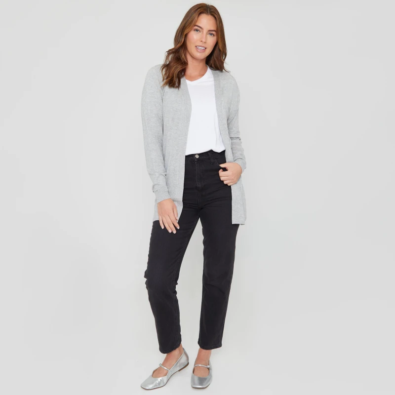 Image of Be You You St LL Cardi - Grey Grey 8 - 10