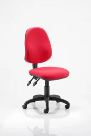 Image of Eclipse II Lever Task Operator Chair Bespoke Colour Post Box Red