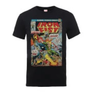 Image of Marvel Comics Iron Fist Atomic Man Mens Black T-Shirt - M - Black