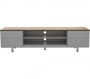 Image of AVF Whitesands FS1900WSSG 1900 mm TV Stand - Grey & Rustic Wood, Grey