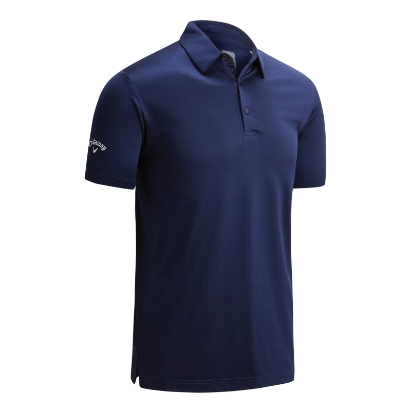 Image of Callaway Callaway Men Swing Tech Solid Colour Polo Shirt in Navy Size: X-Small Navy XS Male 5059444801938