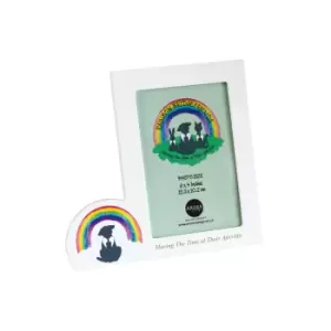 Image of Rainbow Bridge Friends Dog Portrait Photo Frame