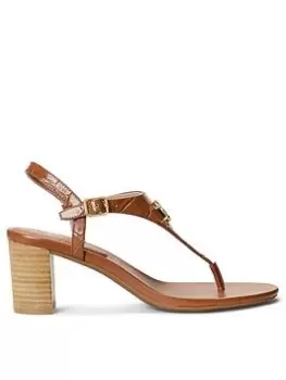 Image of Lauren by Ralph Lauren Ellington High Heel Sandal - Honey, Honey, Size 3, Women
