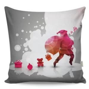 Image of A12948 Multicolor Cushion Ho Ho Ho