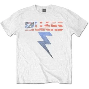 Image of The Killers - Bolt Unisex Medium T-Shirt - White