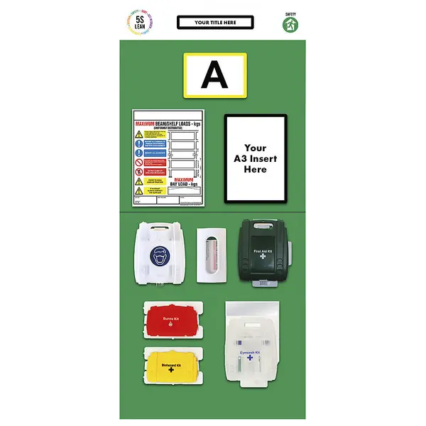 Image of first aid, HxW 2000 x 900 mm, first aid, HxW 2000 x 900 mm, green