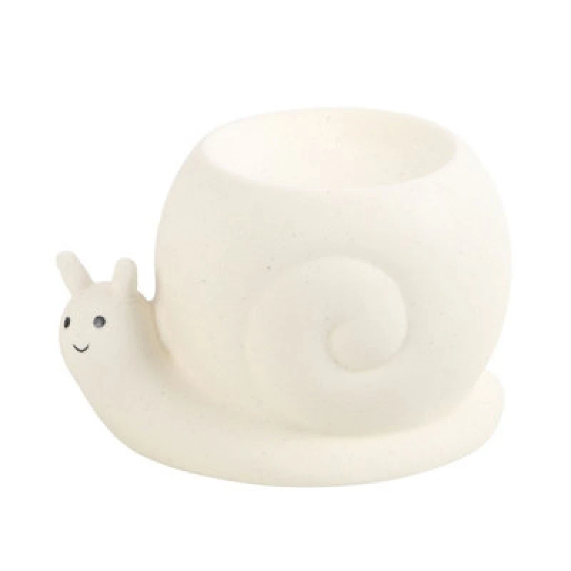 Image of Something Different Something Different Snail Oil Burner in Stone Stone One Size Unisex 5063574305655