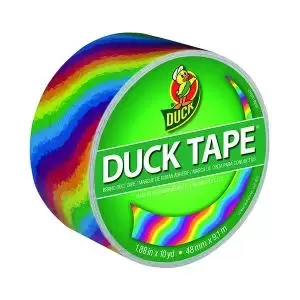 Image of Ducktape Coloured Tape 48mmx9.1m Rainbow Pack of 6 281496 SUT35107