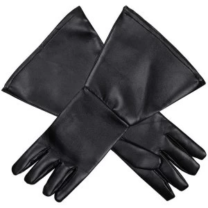 Image of Western Gloves Black Fancy Dress Accessory