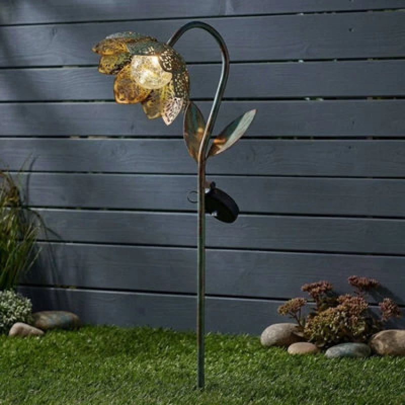 Image of Garden Greatness Lunaria Damasque Solar Bloom Stake Light Size: 1 Pack Multicolor Unisex 1 Pack