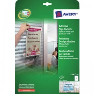 Image of Avery Adhes Sgn Pckts 221x304mm Pack 10