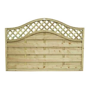 Image of Forest Garden Pressure Treated Bristol Fence Panel - 6 x 4ft Pack of 3