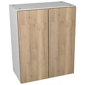 Image of Wickes Vienna Oak Fitted Open Base Unit - 600mm