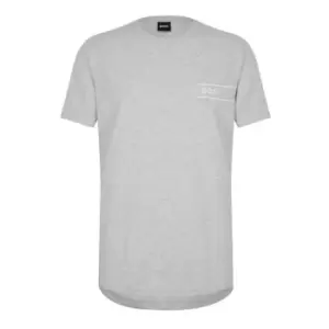 Image of Boss Logo Crew T-Shirt - Grey