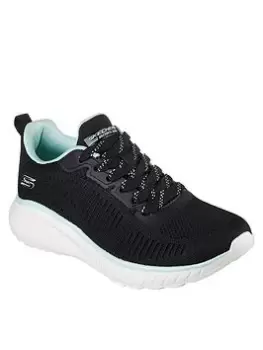 Image of Skechers Bobs Squad Chaos Trainers, Black, Size 5, Women