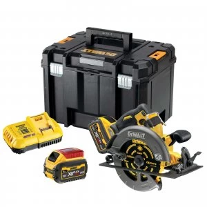 Image of DEWALT DCS578 54v XR Cordless FLEXVOLT High Power Circular Saw 190mm 2 x 6ah Li-ion Charger Case