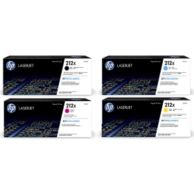 Image of HP 212X Black and Tri Colour Laser Toner Ink Cartridge