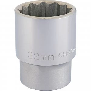 Image of Draper 3/4" Drive Polished Finish Bi Hexagon Socket Metric 3/4" 32mm