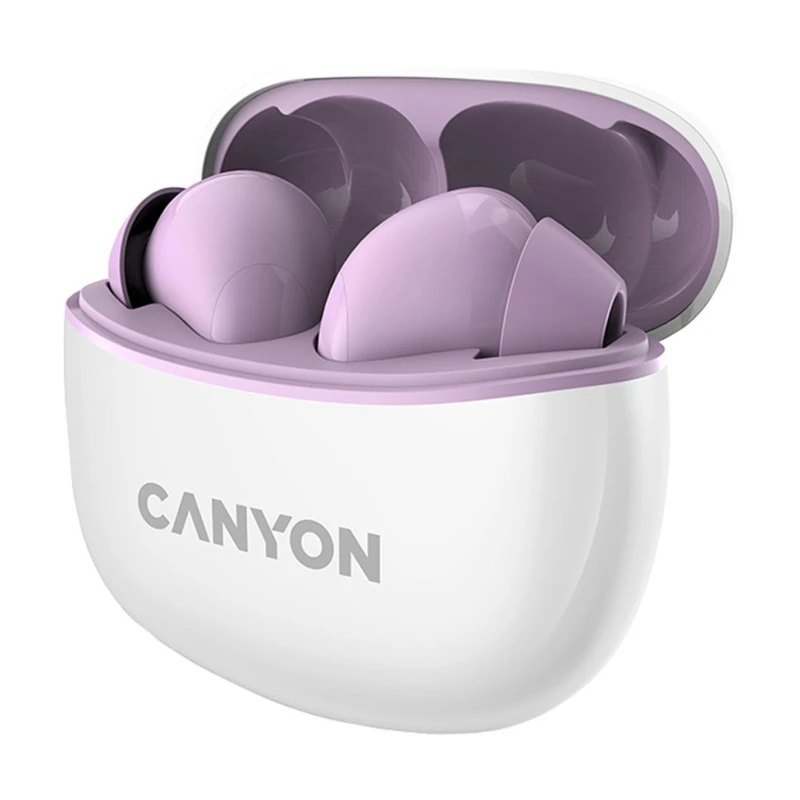 Image of CANYON CNS-TWS5PU Wireless Bluetooth Earbuds - Purple, Purple 5291485009137