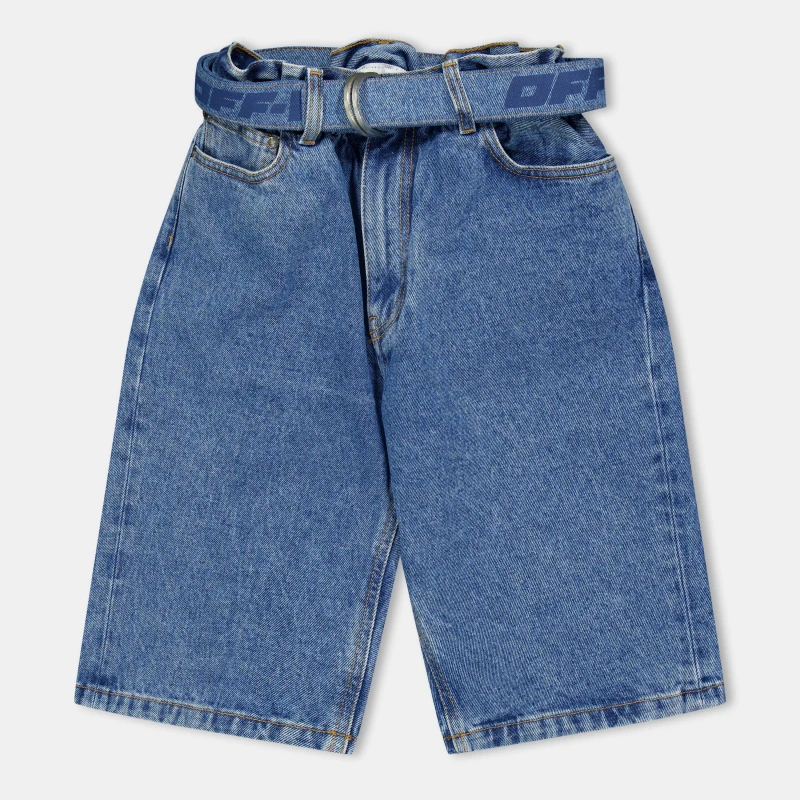 Image of Off White Mens Slim Fit Jeans Medium Blue male 29