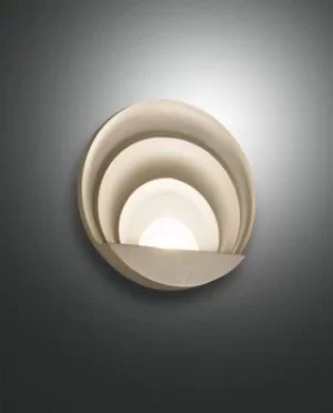 Image of Sunrise Integrated LED Wall Light Gold Matt Glass