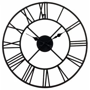 Image of Metal Clock, Roman Numeral 40cm