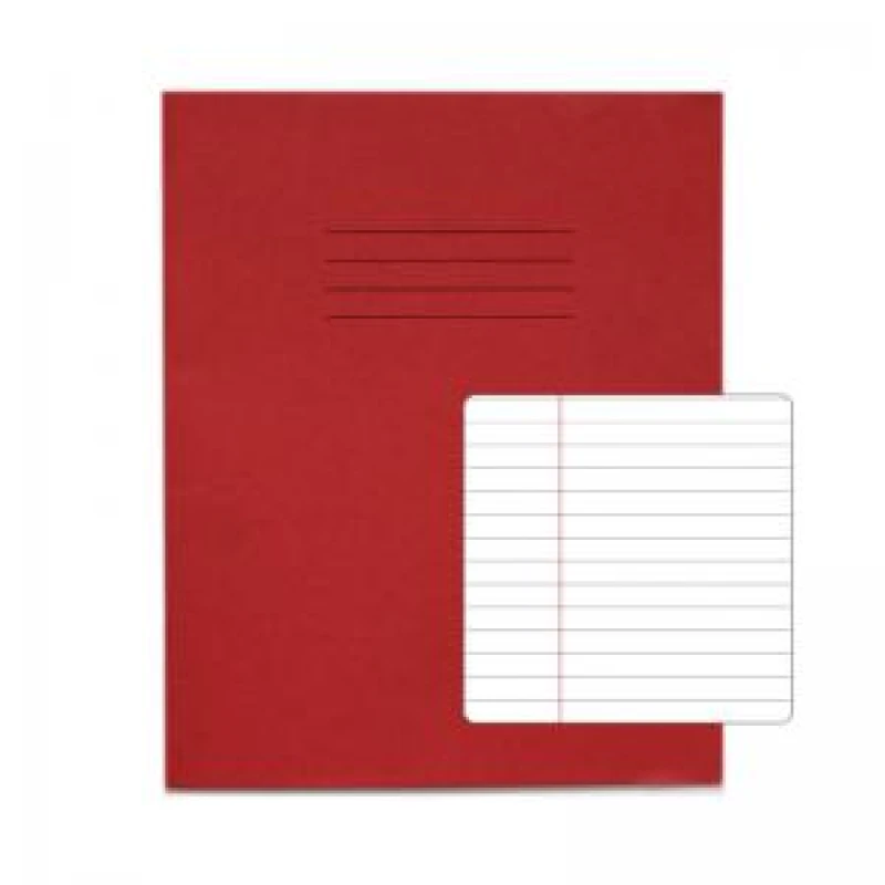 Image of RHINO 8 x 6.5 Exercise Book 48 Page, Red, F6M (Pack of 100)