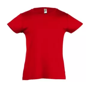 Image of SOLS Girls Cherry Short Sleeve T-Shirt (2yrs) (Red)