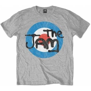 Image of The Jam Vintage Logo Mens Small T-Shirt - Grey