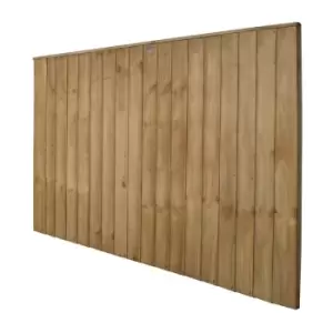 Image of Forest 6' x 4' Pressure Treated Vertical Closeboard Fence Panel (1.83m x 1.23m) - Natural Timber
