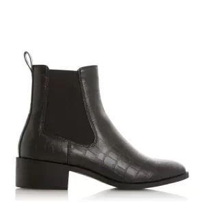 Image of Head Over Heels by Dune Black 'Oliwia' Block Heel Ankle Boots - 8