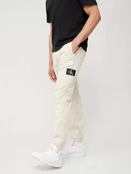 Image of Calvin Klein Jeans Calvin Klein Jeans Monologo Badge Casual Chino, Beige, Size XL, Men