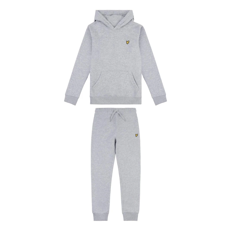 Image of Lyle and Scott Joggers and Hoodie Set Juniors - Grey Grey 8 - 9 Years