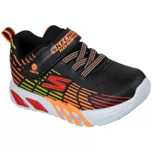 Image of Skechers Boys S Lights Flex Glow Elite Lace Up Trainers UK Size 8 (EU 25)