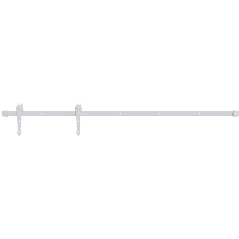 Image of VIDAXL Sliding Door Hardware Kit 200cm Steel White Vidaxl 8720286854334