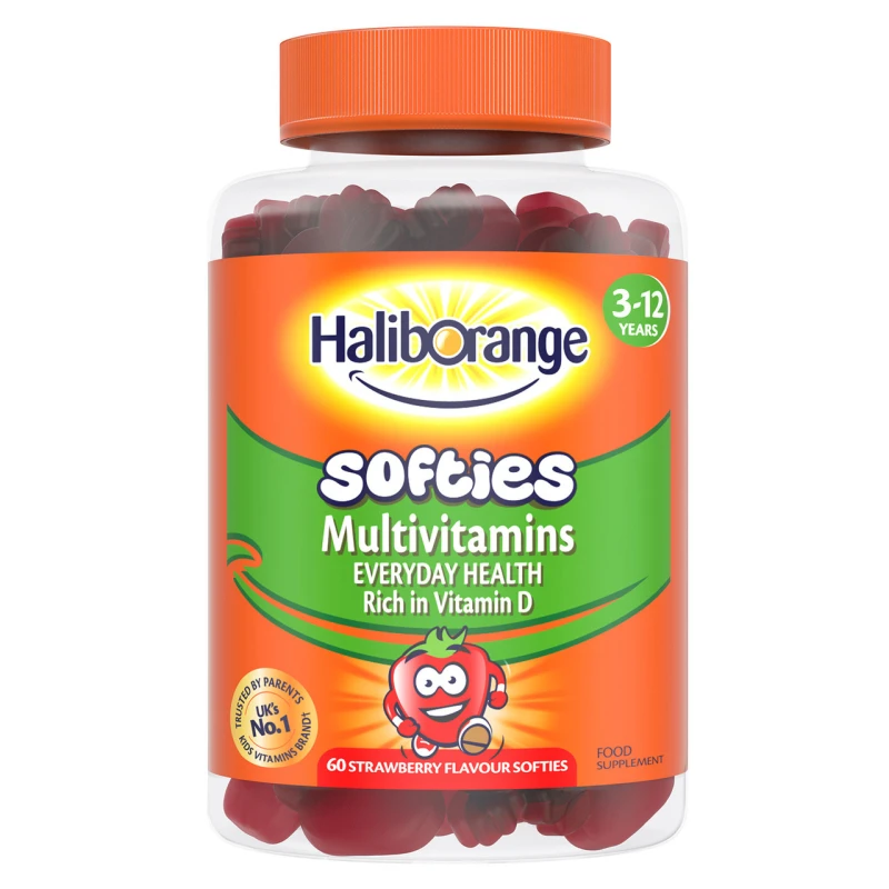 Image of Haliborange Multivitamin Softies 60's Strawberry 109606364