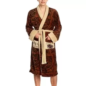 Image of Harry Potter Marauder's Map Adult Hoodless Robe /Merchandise