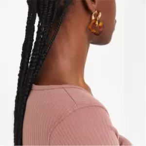 Image of I Saw It First Chunky Chain Detail Earrings - Gold