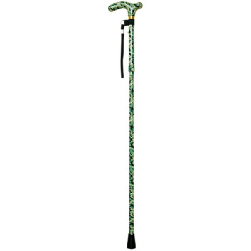Image of Loops Deluxe Ambidextrous Foldable Walking Cane - 5 Height Settings - Camoflauge Multi
