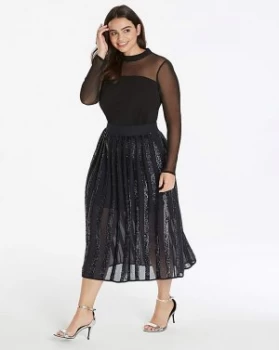 Image of Coast Joey Panelled Sequin Skirt
