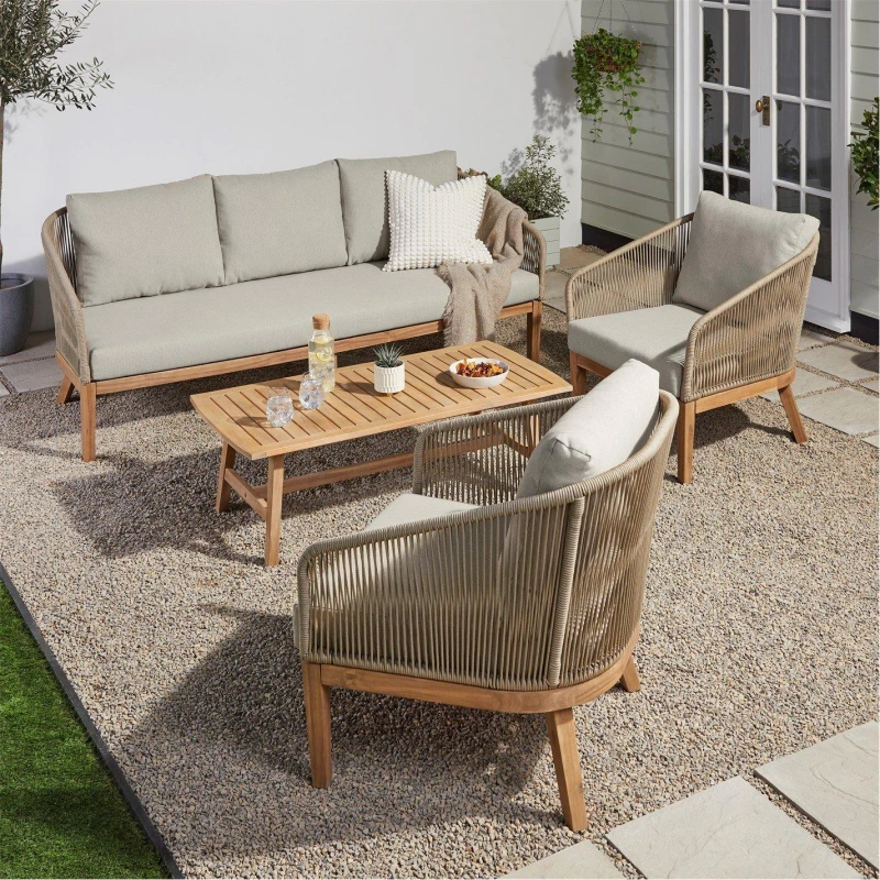 Image of Linea Maldives 4 Piece Lounge Set - Beige Beige One Size