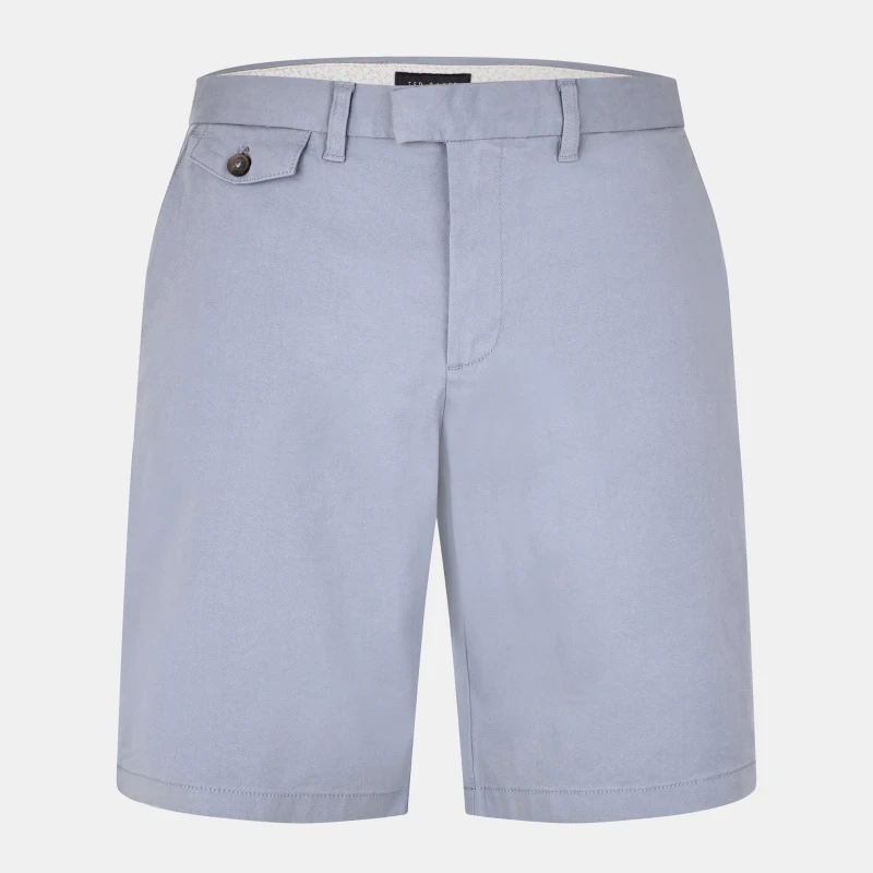 Image of Ted Baker Mens Alscot Chino Shorts Mid-Blue male XS (1)