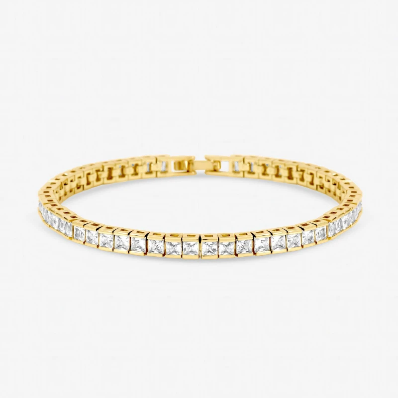 Image of Jon Richard Gold Plated Luxe Tennis Bracelet Tennis Bracelets One Size Gold 73787310000