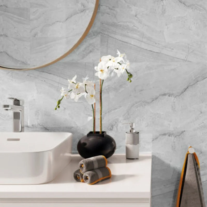 Image of Vox Vilo Spc Wall Panel Pack 4; 1200Mm X 600Mm Per Tile; 2.88M2 Total Coverage Light Grey WDNKJ Unisex