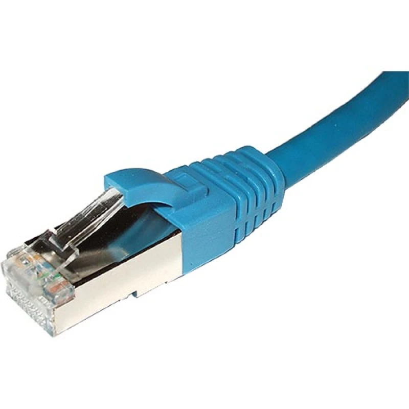 Image of Cablenet 10m Cat6 RJ45 Blue F/UTP LSOH 26AWG Snagless Booted Patch Lea
