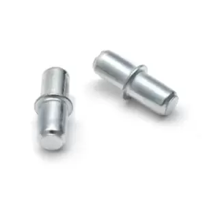 Image of GTV Shelf Supports Plug in Steel Pegs Pins, Pack of 20. with Collar for 5mm Hole