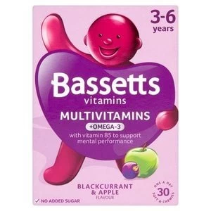 Image of Bassetts Vitamins 3-6 Multivitamins + Omega 3 Pastilles 30s