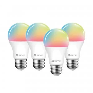 Image of EZVIZ LB1 Smart LED Multicolour E27 Light Bulb (Quad Pack, 4 Pack)- Colour