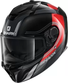 Image of Shark Spartan GT Tracker Helmet, black-red, Size 2XL, black-red, Size 2XL